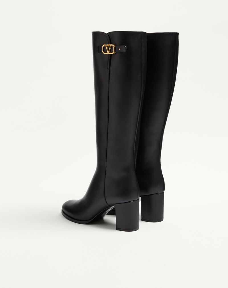 Bota exclusiva VLogo em couro de bezerro 70mm