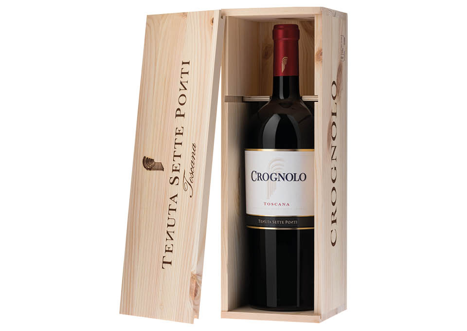 Toscana IGT Crognolo Tenuta Sette Ponti 2021 Magnum 1,5 ℓ, Caisse bois