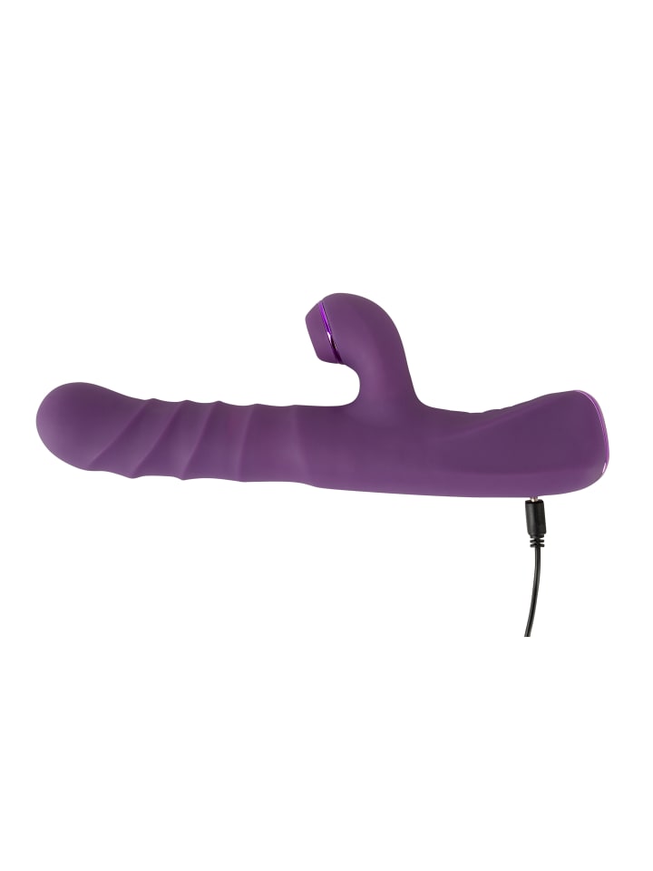 Javida Rabbitvibrator 3 Function Rabbit Vibrator in lila günstig kaufen 24 cm