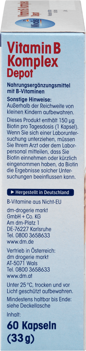 Vitamin B Komplex Depot, Kapseln 60 St., 33 g