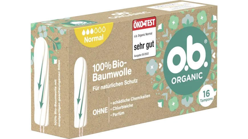 o.b. Organic Tampons Normal