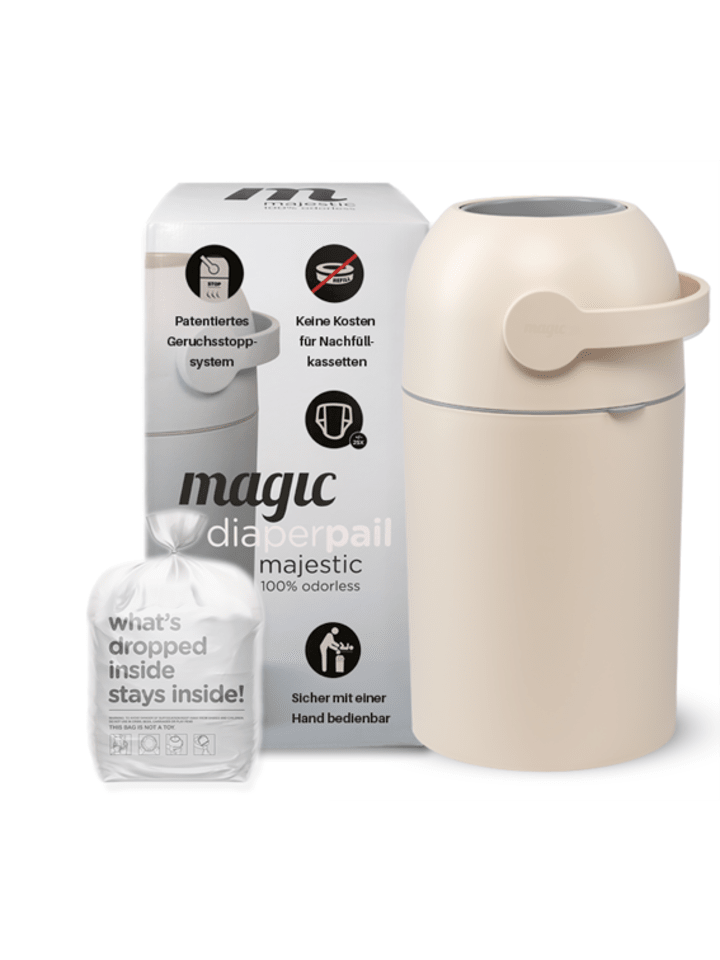 Kinderhaus Blaubär Magic Majestic Windeleimer mit 1er Nachfüllpack TOP in Beige günstig kaufen onesize