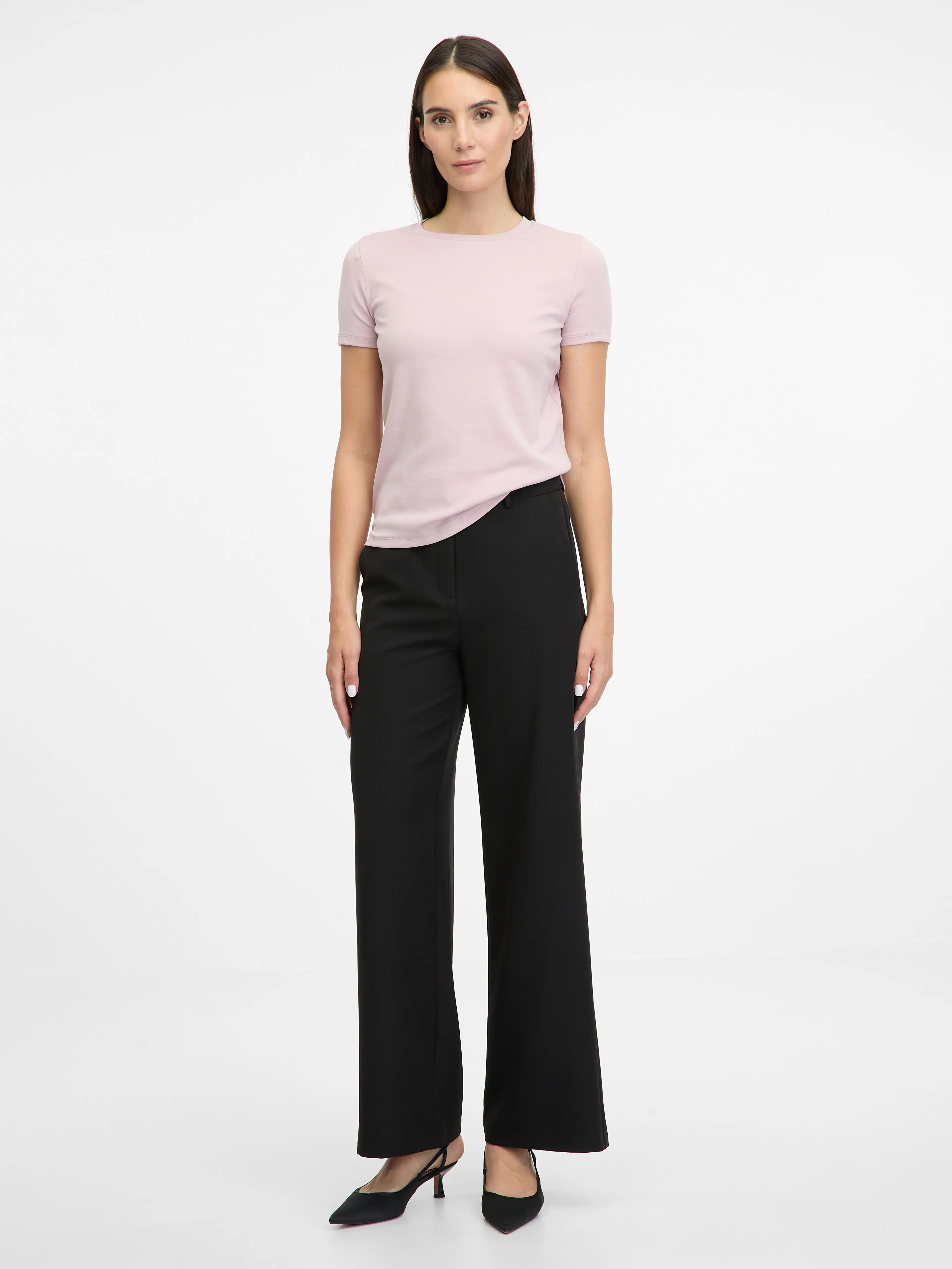 Hellrosa Damen-Kurzarm-T-Shirt ORSAY
