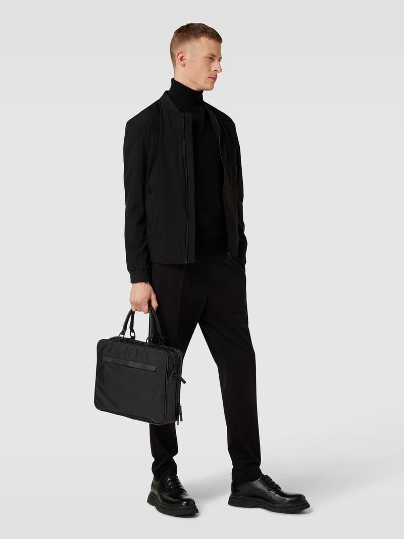 Laptoptasche mit abnehmbarem Schulterriemen in schwarz