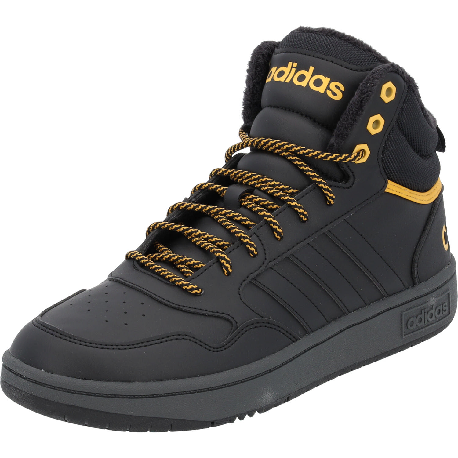 Adidas Hoops 3.0 MID M, Sneakers High, Herren, Schwarz (Black/Preyel)