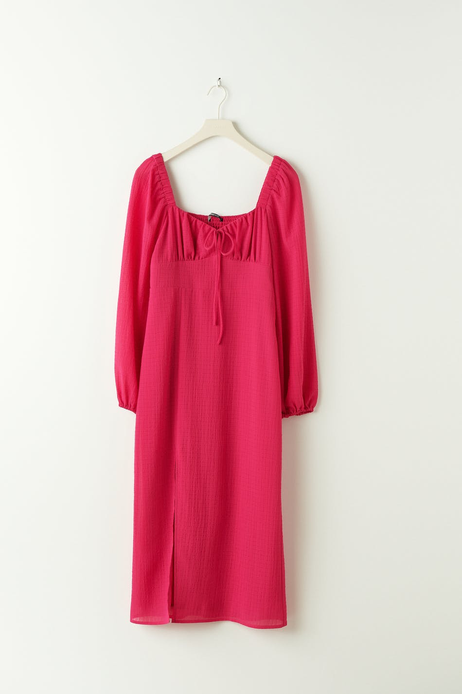 Gathered bust midi dress