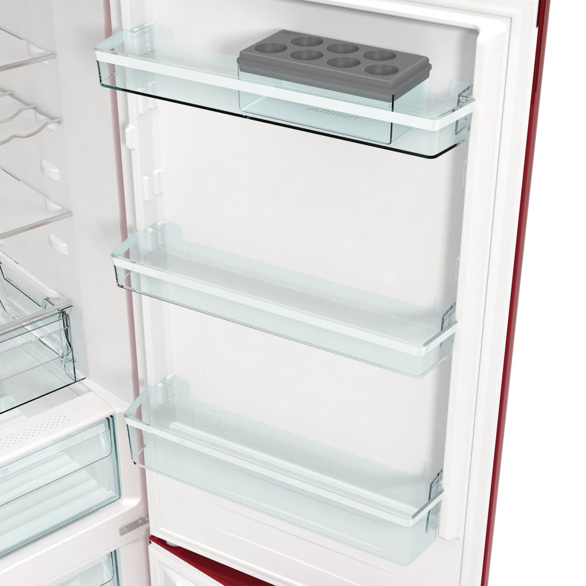 GORENJE Kühlschrank ONRK619ER, 194 cm hoch, 60 cm breit, LED Display, NoFrostPlus, FastFreeze, IonAir und MultiFlow 360°
