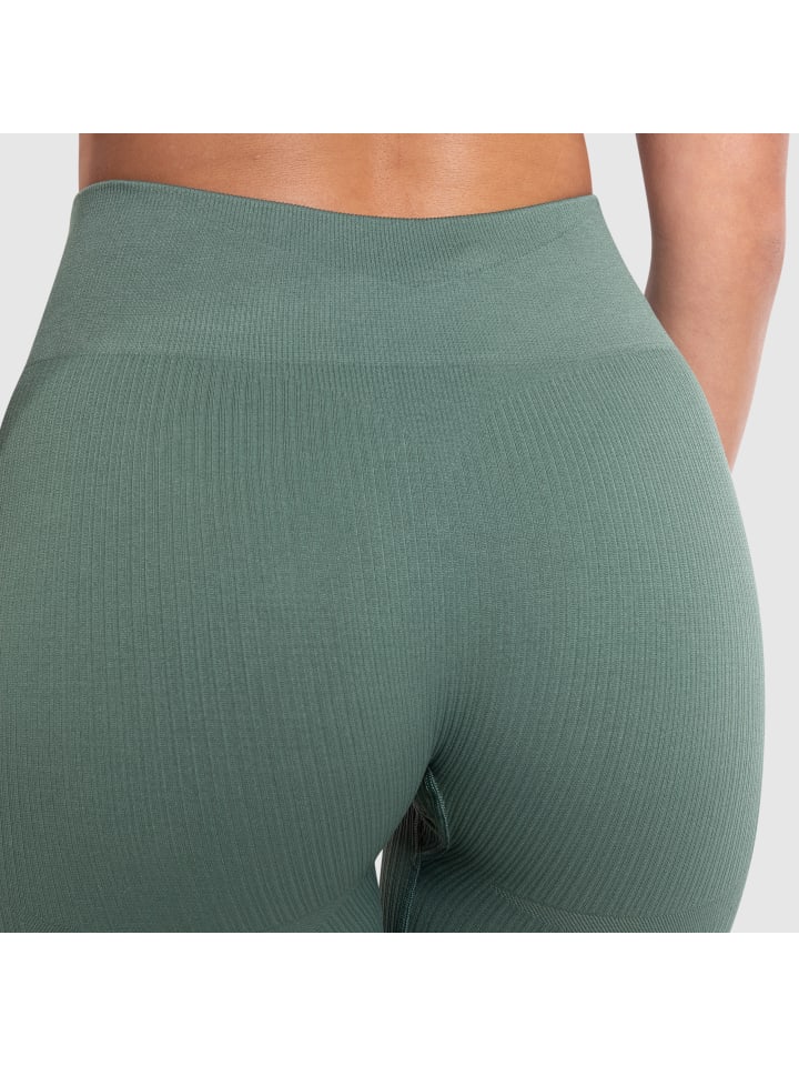 SMILODOX Kompression Leggings Amaze Ripp in Olive günstig kaufen
