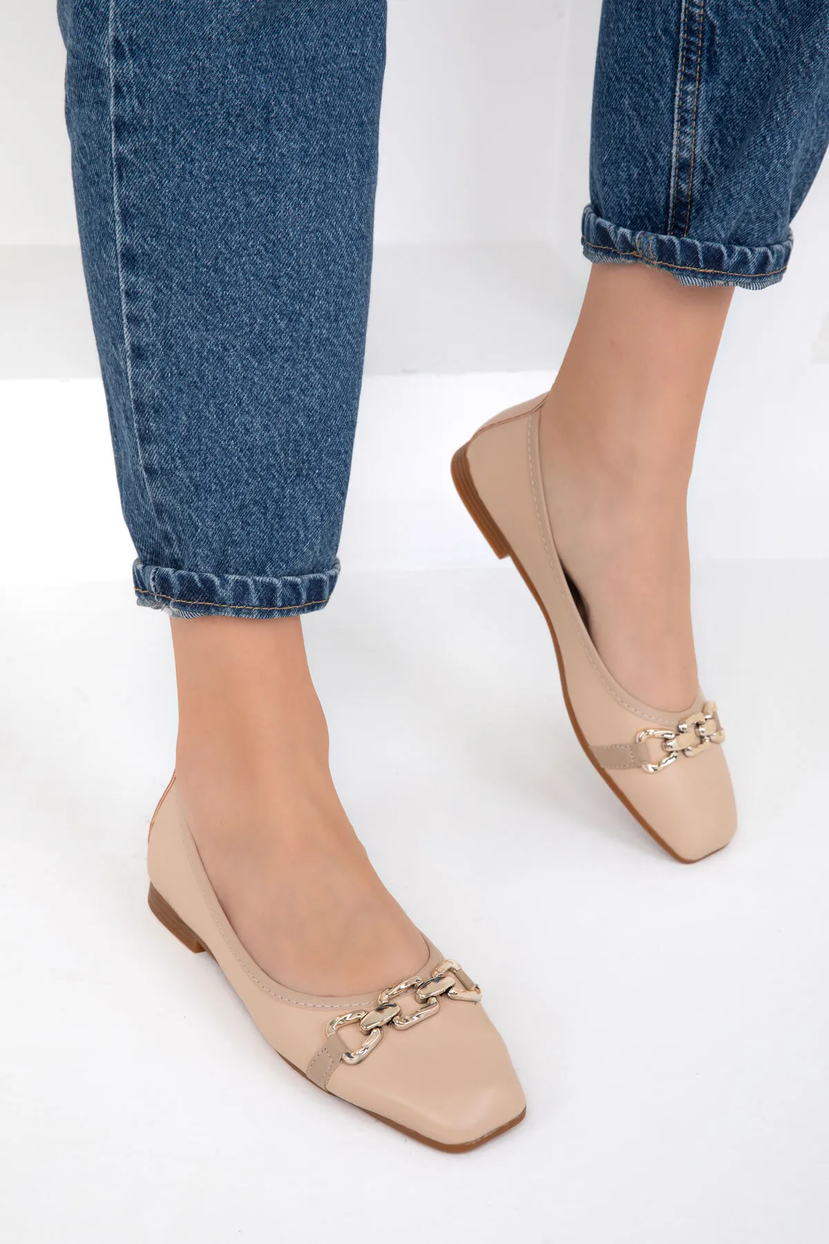 SOHO  Ballerina - Beige - Flacher Absatz