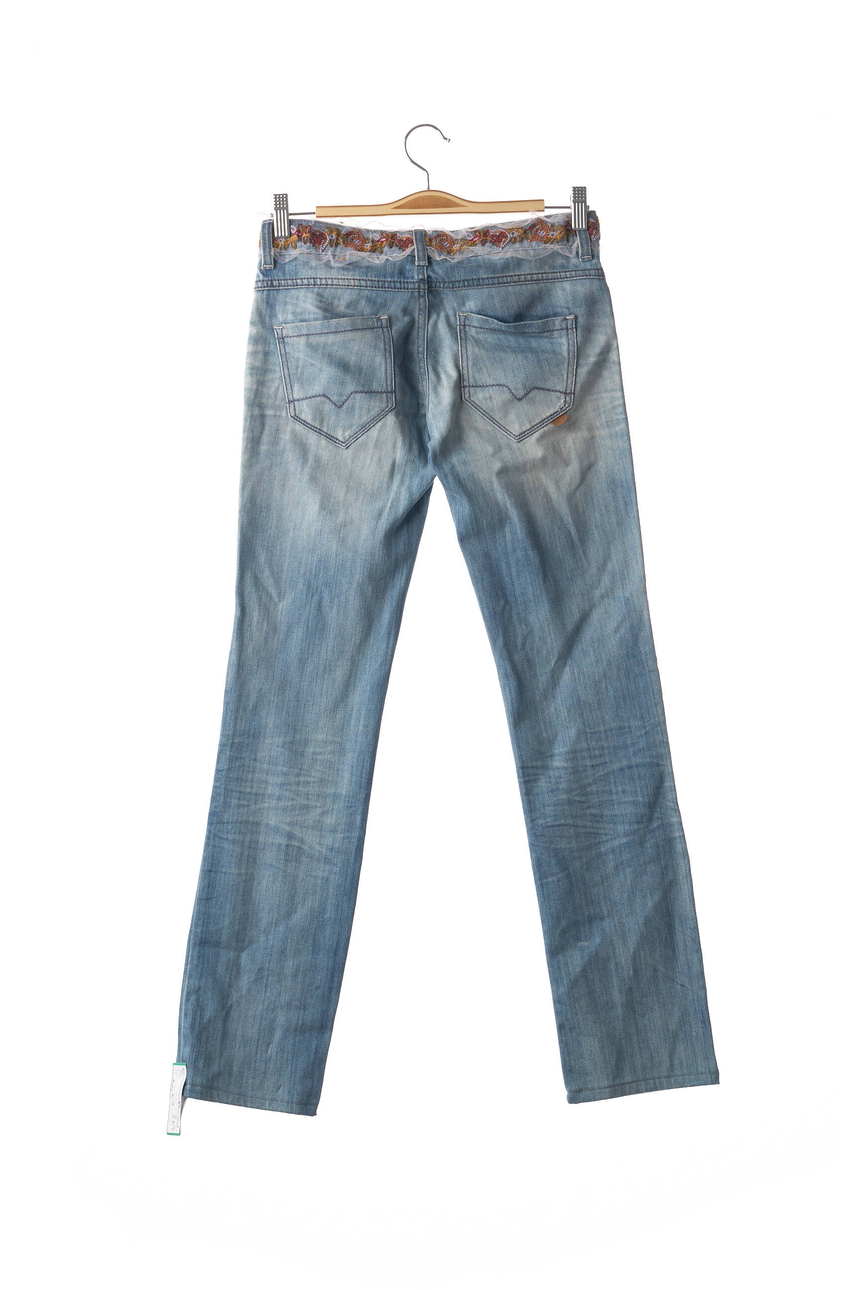Hugo Boss Jeans Coupe Droite Femme couleur bleu