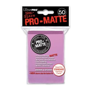 Pro-Matte Sleeves Pink (50 Hüllen) [66x91mm]