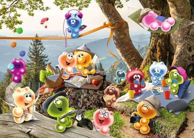 Puzzle 1000 Teile - Auf zum Picknick