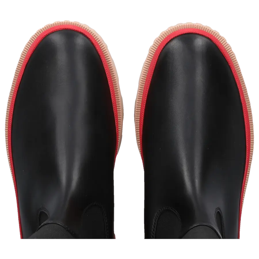 Moncler - Chelsea Boots CHELSEA HIGH Kalbsleder - schwarz