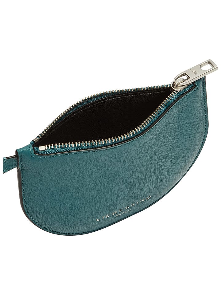 LIEBESKIND BERLIN Leder-Umhängetasche in Petrol - (B)14 x (H)10 x (T)1 cm günstig kaufen onesize