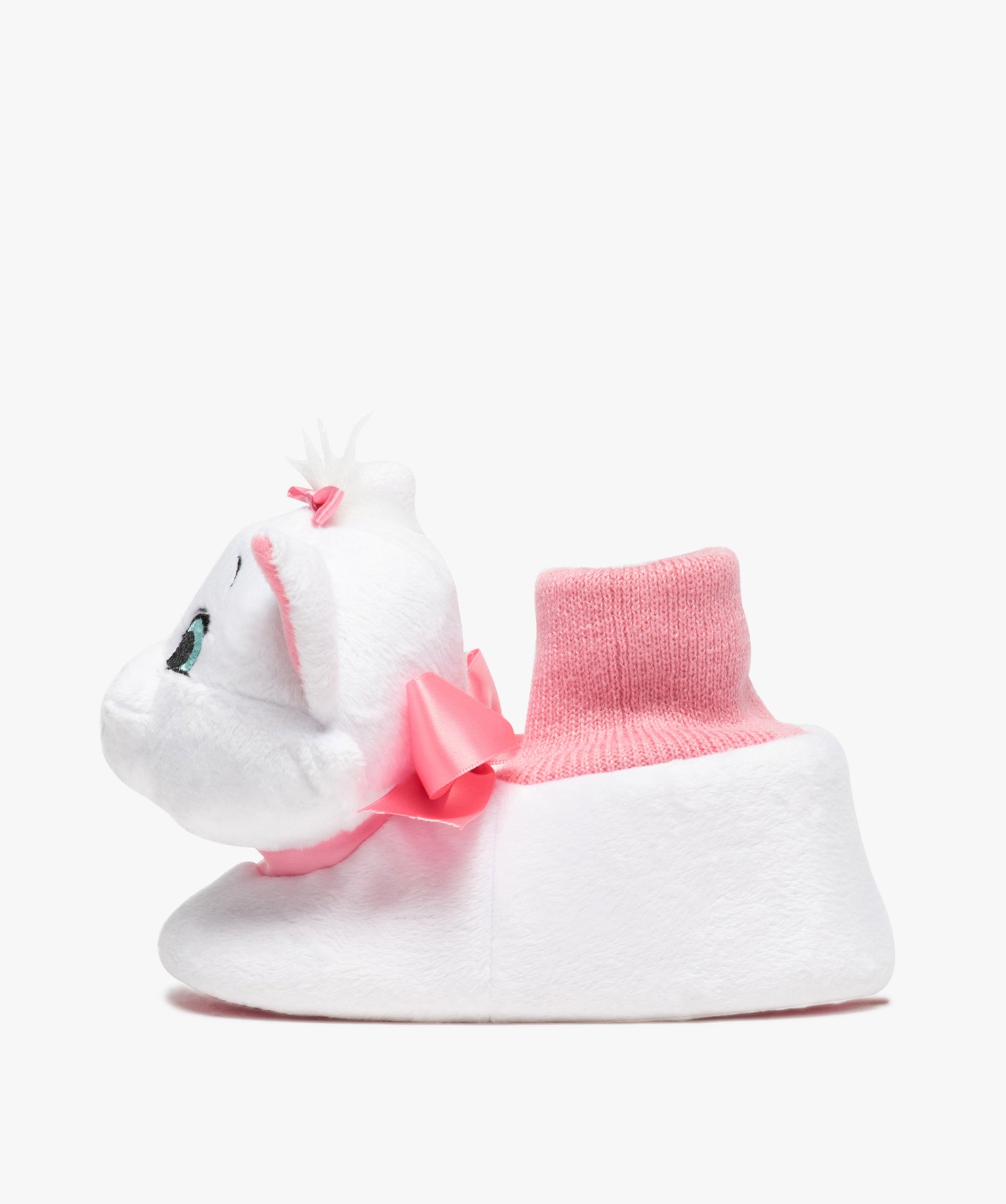 Chaussons fille peluche Marie – Les Aristochats blanc | GEMO