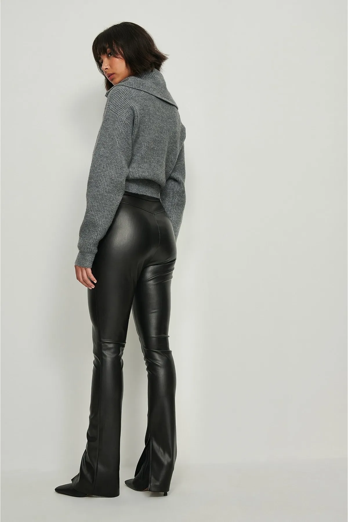 NA-KD  Sport-Leggings - Schwarz - Mittlerer Bund