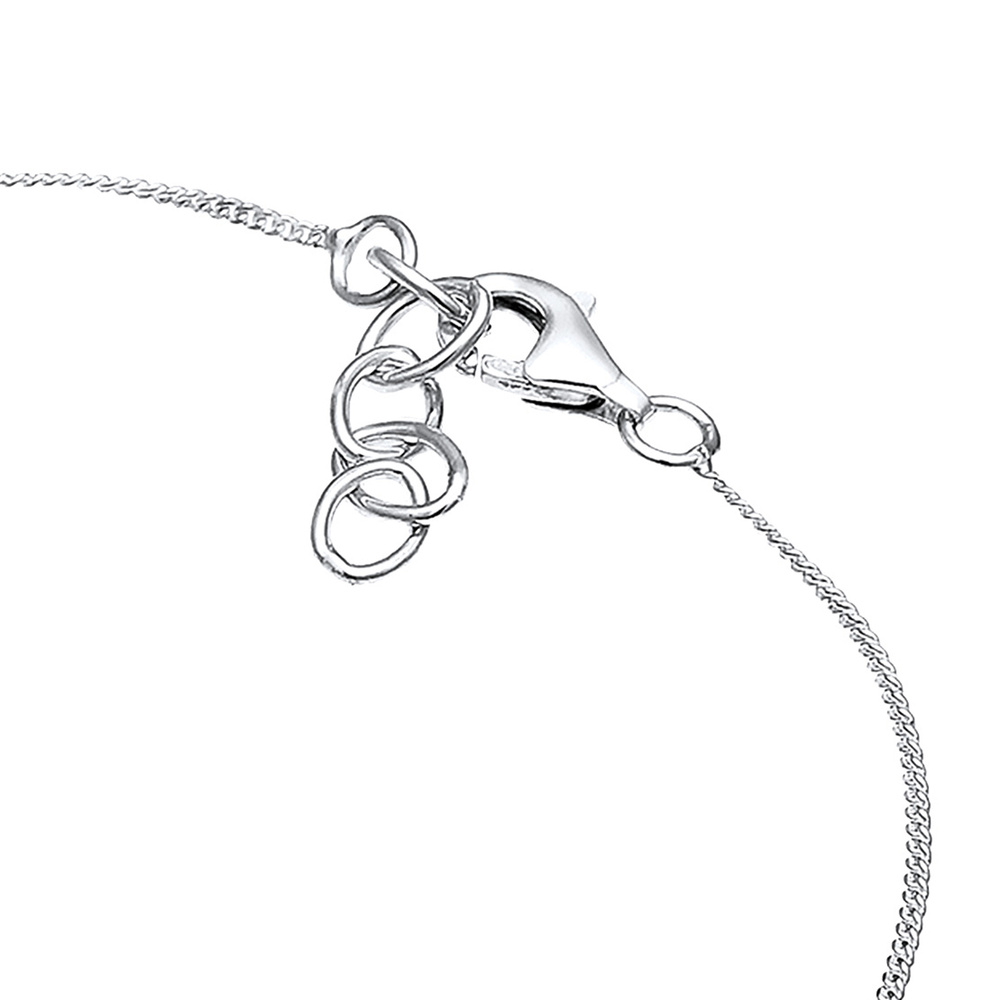 Elli Elli Bracelet de Cheville Kreuz Solitär Kristalle 925 Silber Bijoux