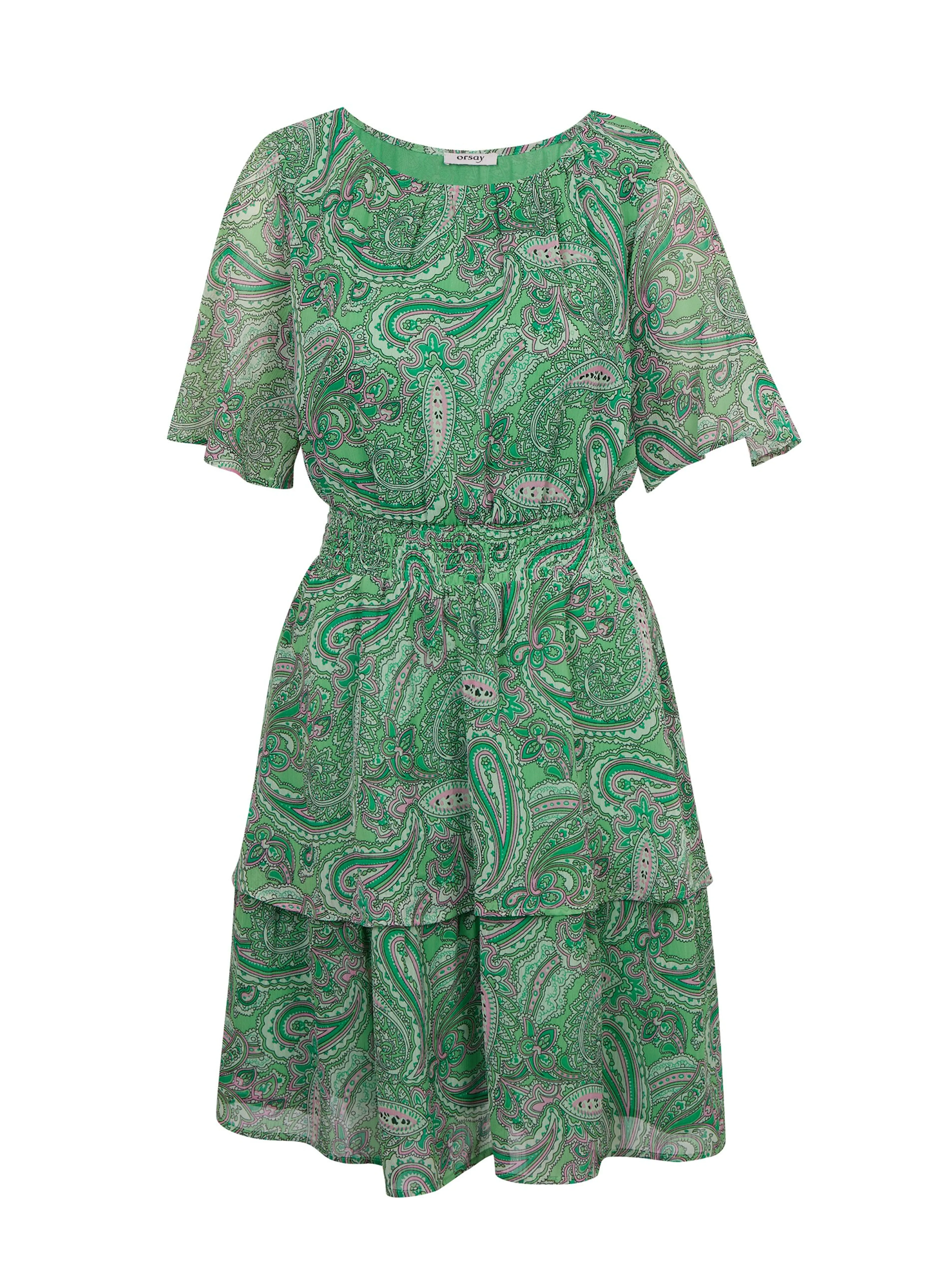 Grünes gemustertes Damenkleid ORSAY