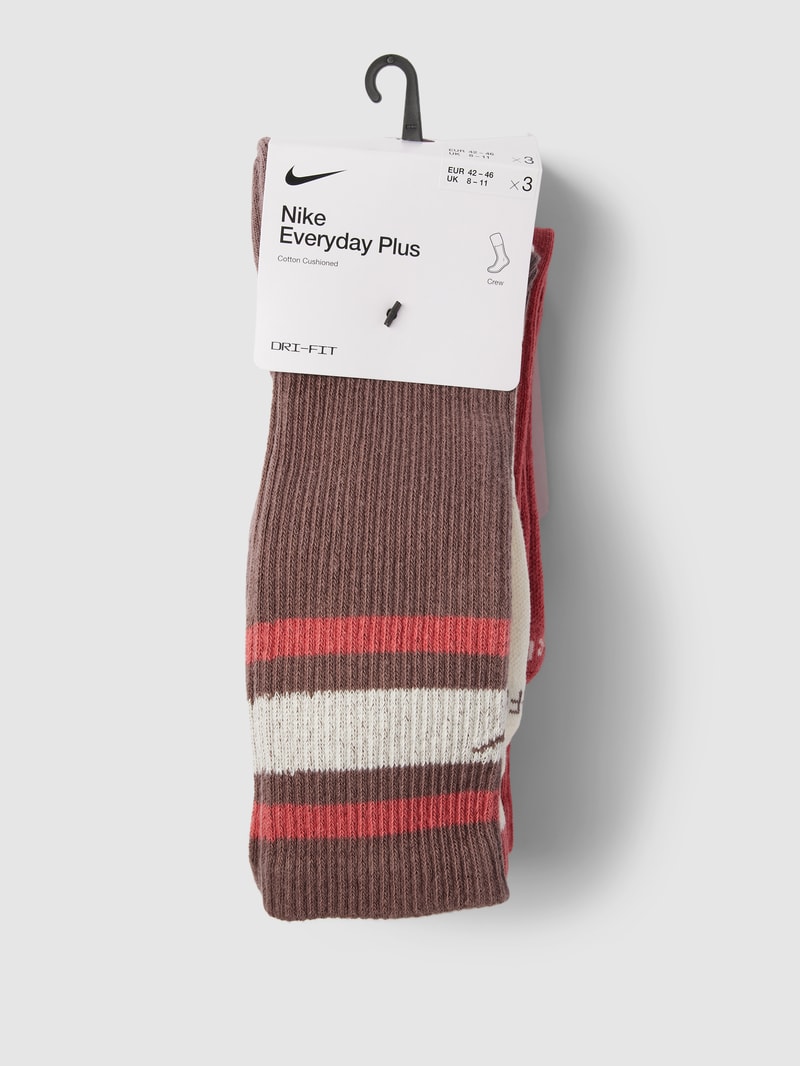 Socken mit Label-Print in koralle