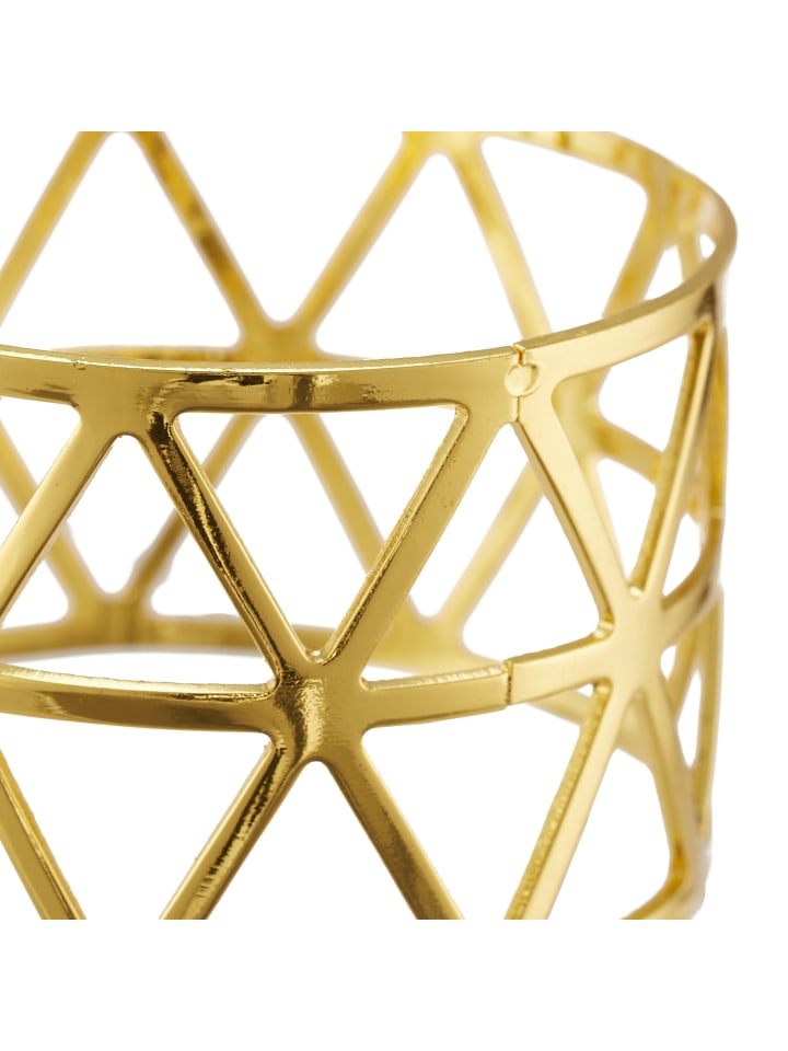 relaxdays 12 x Serviettenringe in Gold günstig kaufen onesize