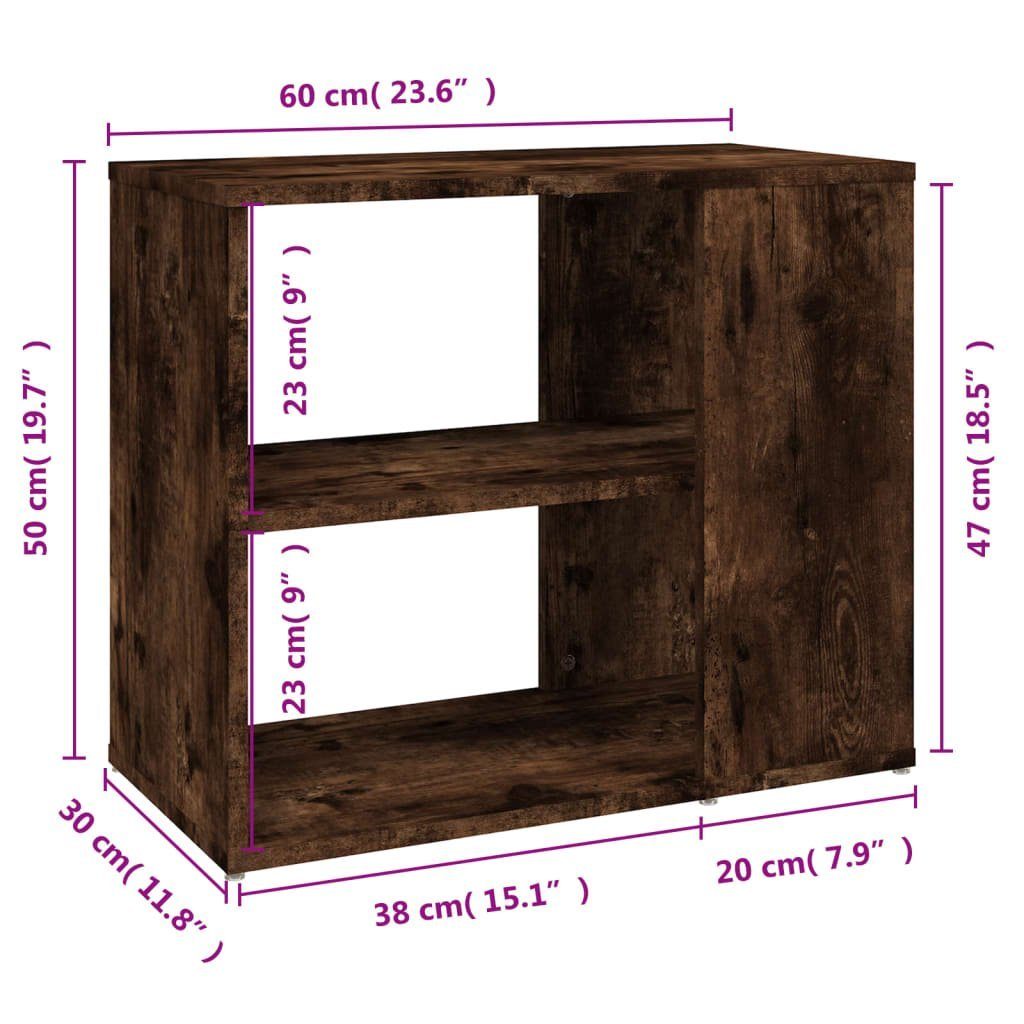 vidaXL Sideboard Beistelltisch Räuchereiche 60x30x50 cm Holzwerkstoff (1 St)