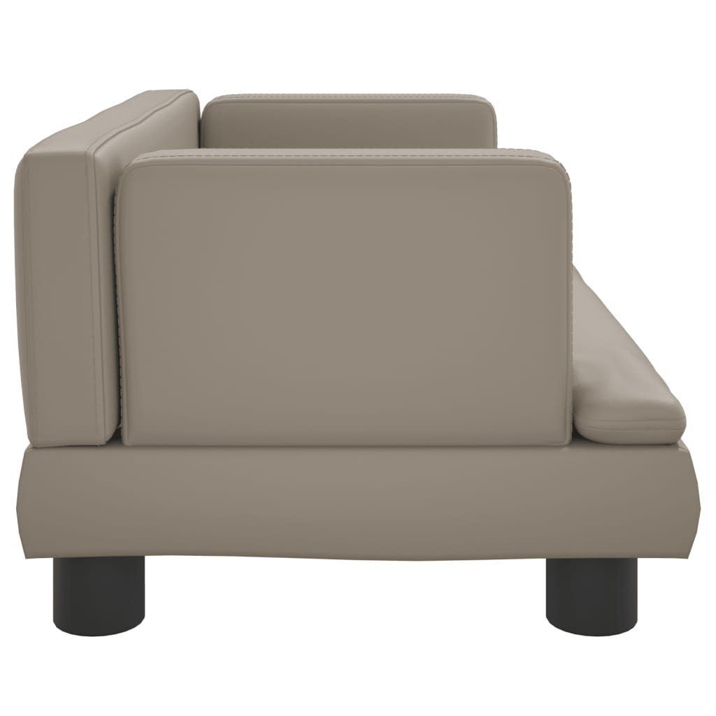 vidaXL Kindersofa Kindersofa Cappuccino-Braun 60x40x30 cm Kunstleder Kindercouch Kinderm