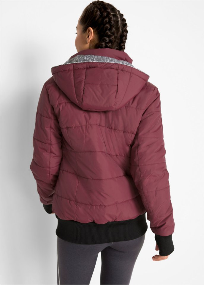 Outdoor-Steppjacke mit bedrucktem Futter