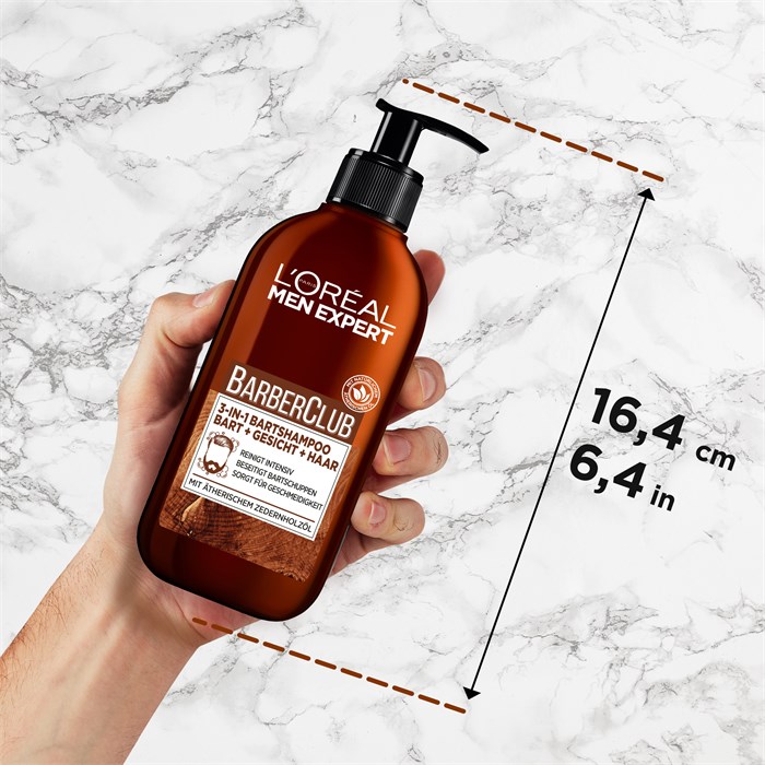 3In1 Shampoo Bart + Gesicht + Haar