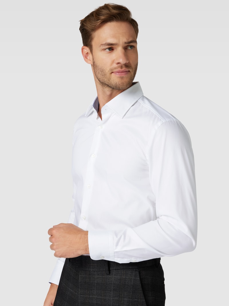 Regular Fit Business-Hemd mit Kentkragen Modell 'HANK' in weiß