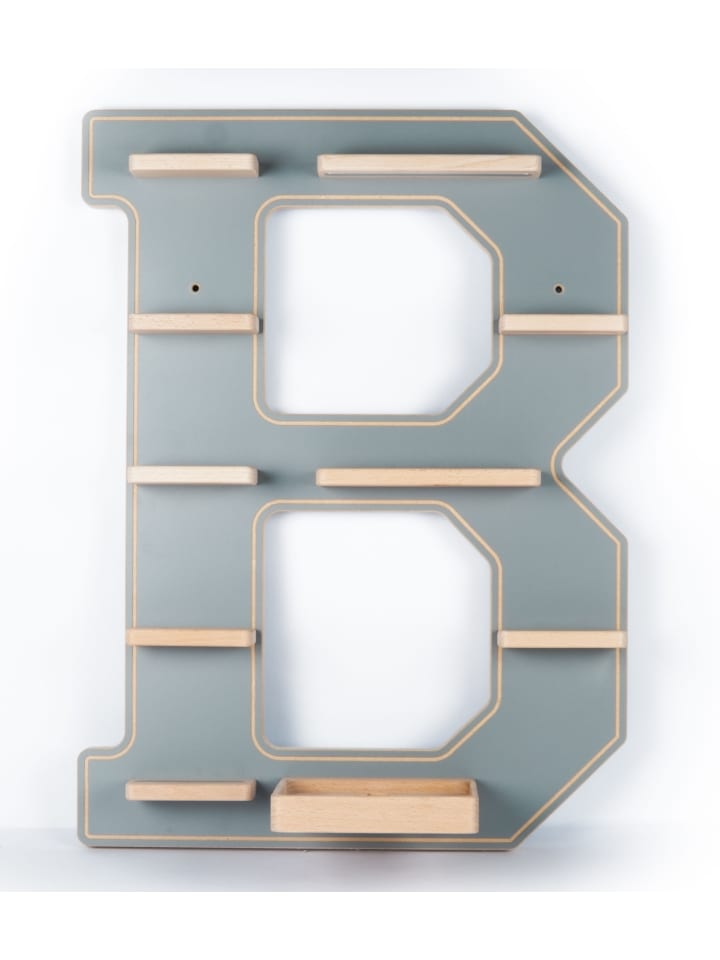 BOARTI Holz Regal Buchstabe B für Toniebox Tonies Figuren in Grau günstig kaufen onesize