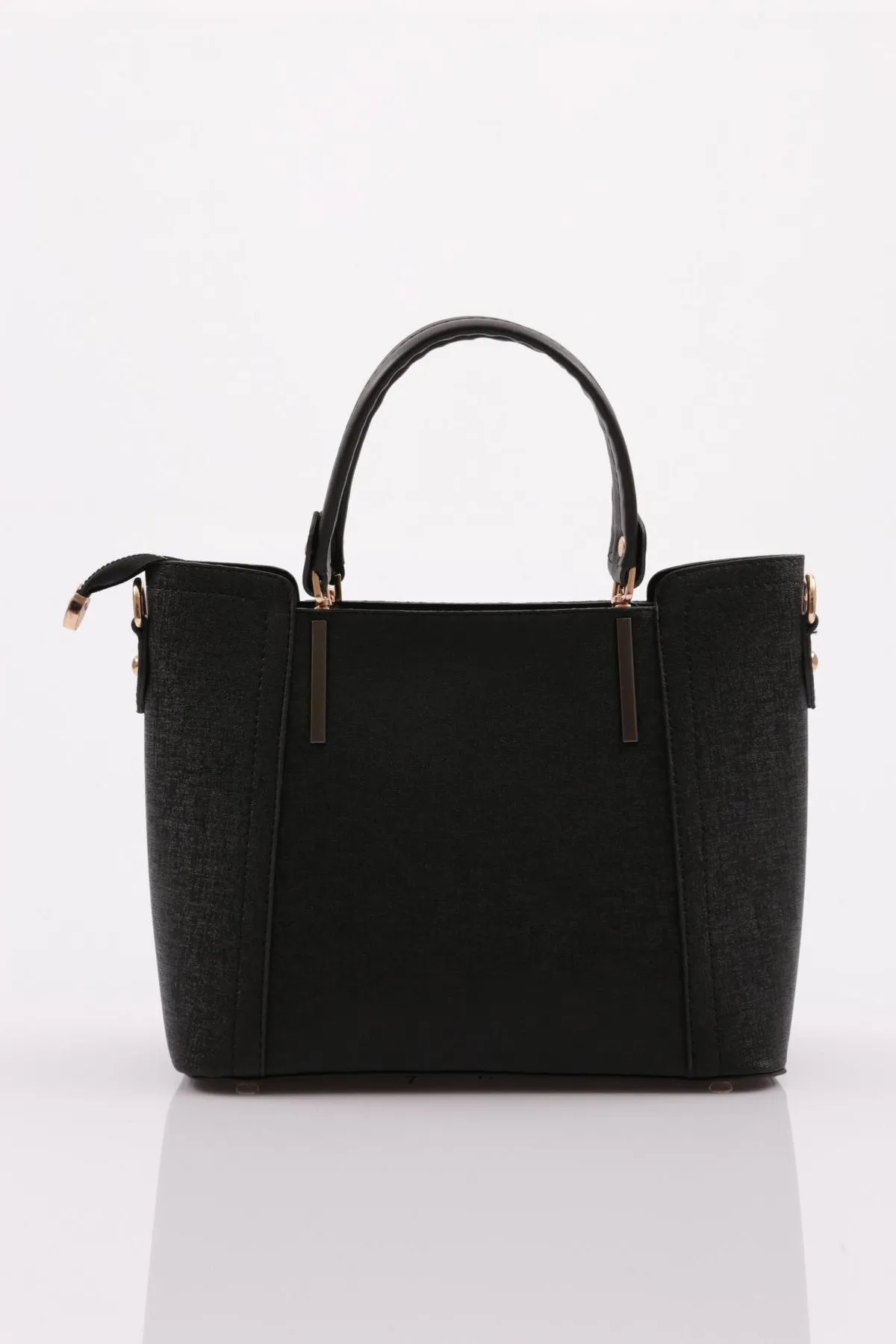 DGN  Schwarze Schulter- und Handtasche für Damen, Modell 3227 – Taycan