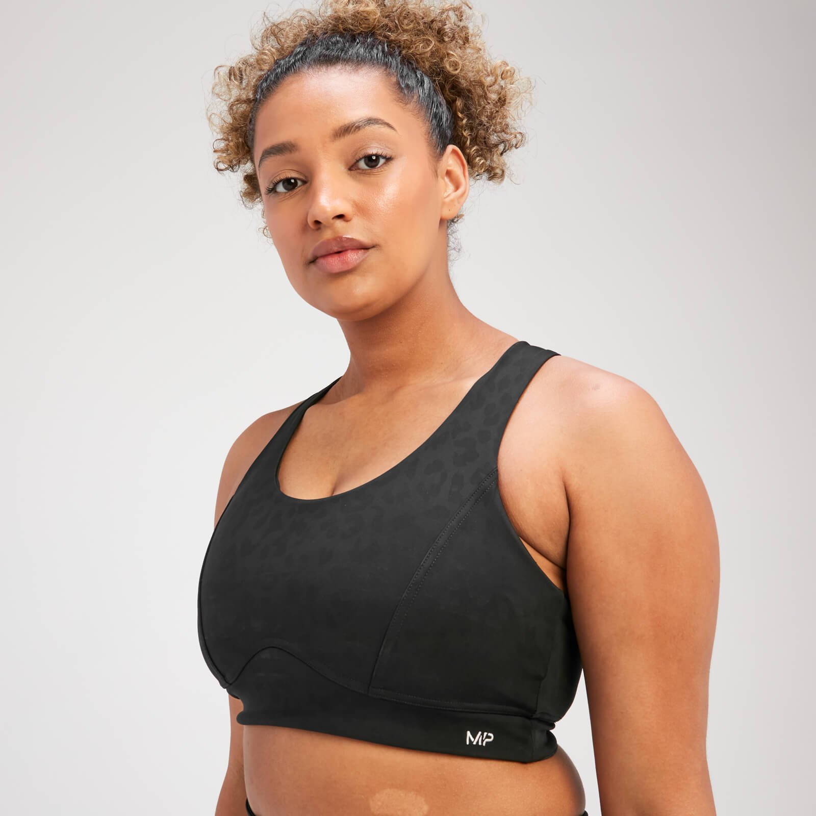 Brassière de sport MP Tempo Animal pour femmes – Noir
