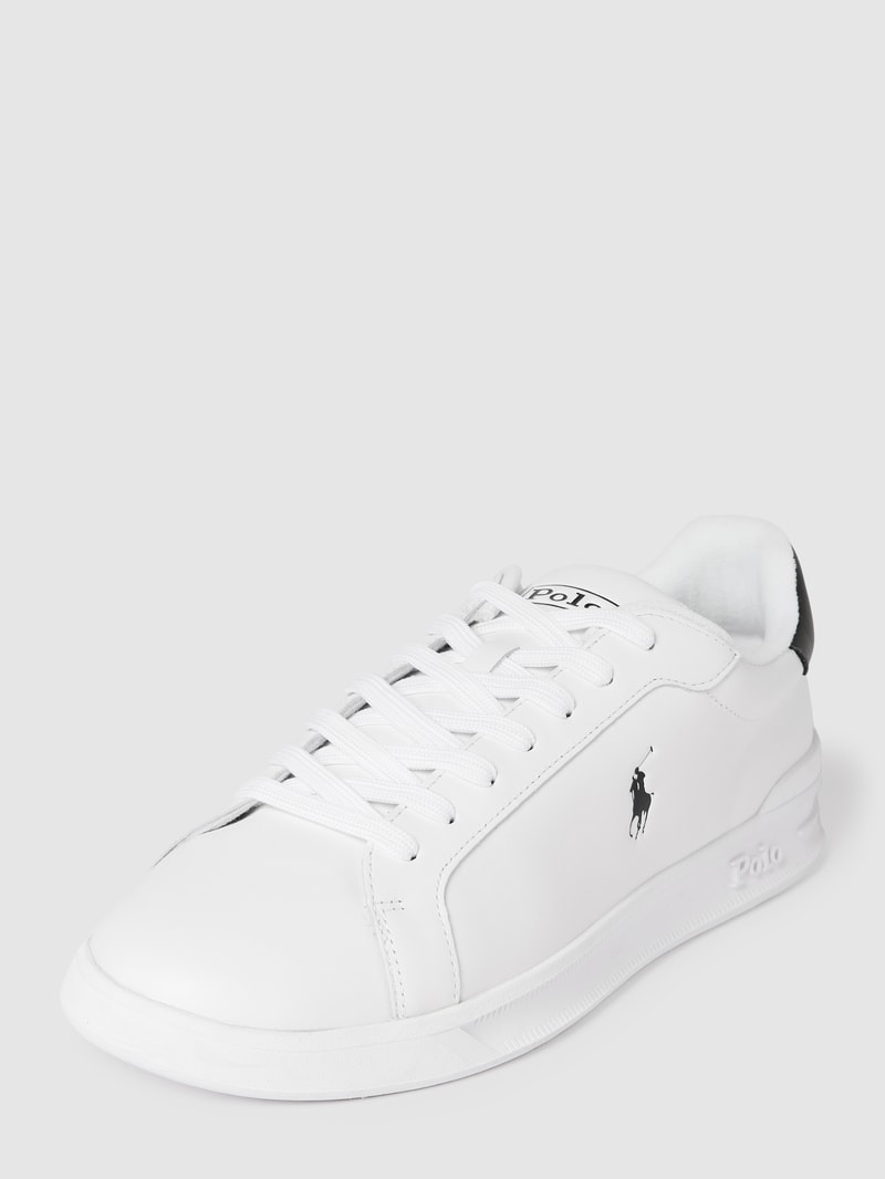 Sneaker mit Label-Print in weiß