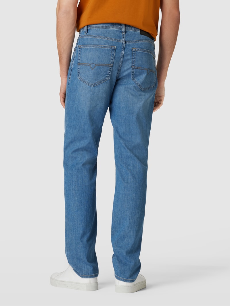 Jeans mit 5-Pocket-Design Modell 'Dijon' in hellblau