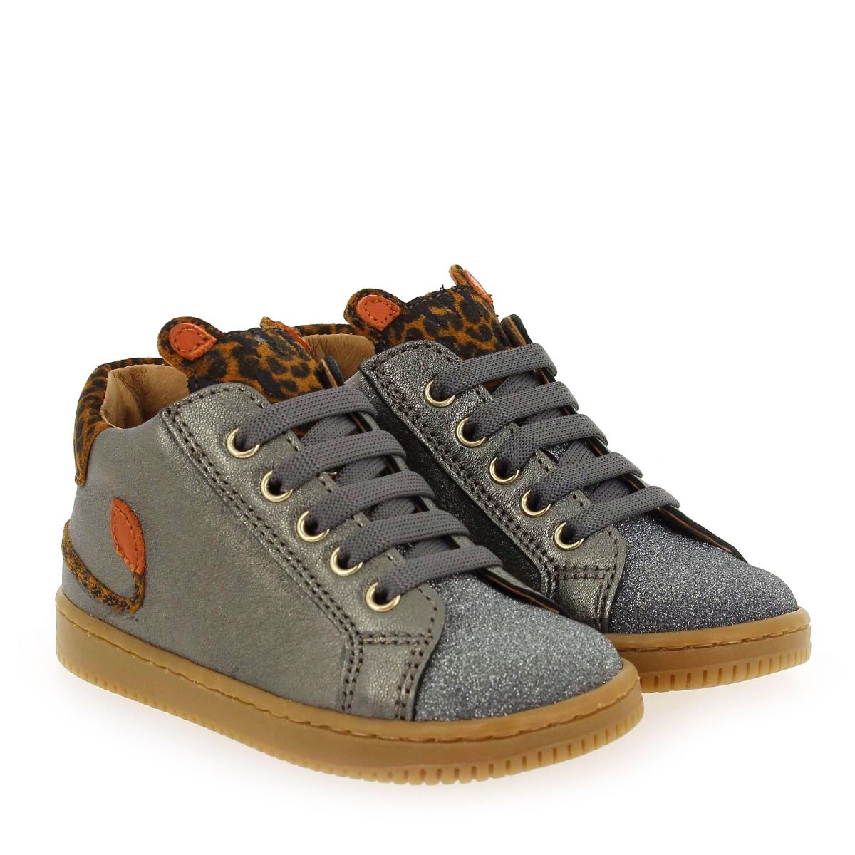 Babybotte  FLEOPARD - gris orange