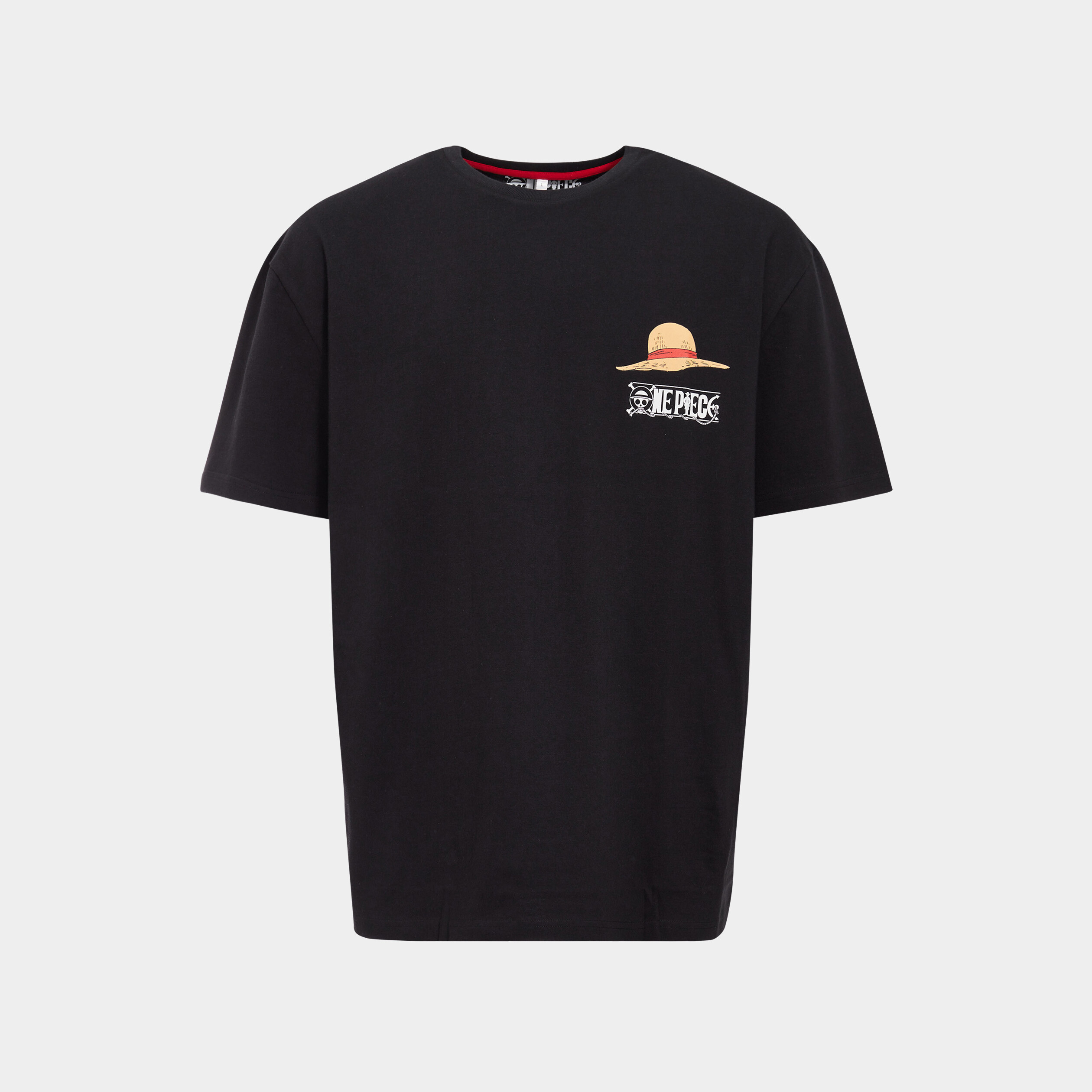 T-shirt manches courtes One Piece noir homme | La Halle