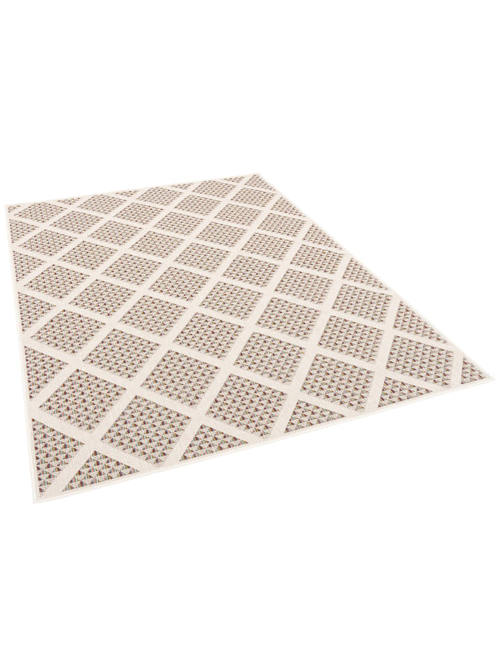 Pergamon In & Outdoor Teppich Flachgewebe Campus Modern in Beige günstig kaufen