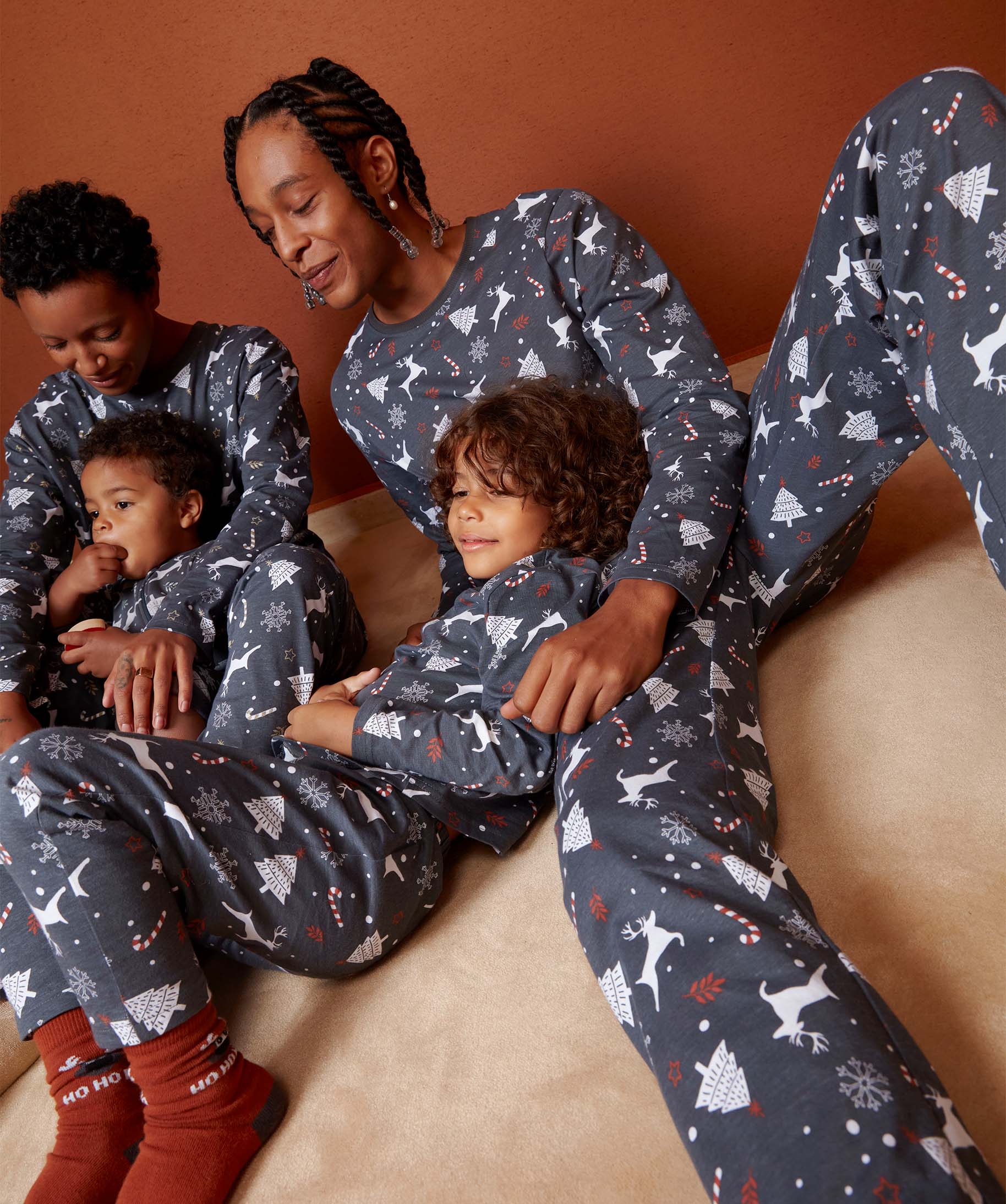 Pyjama homme imprimé spécial Nol imprime | GEMO