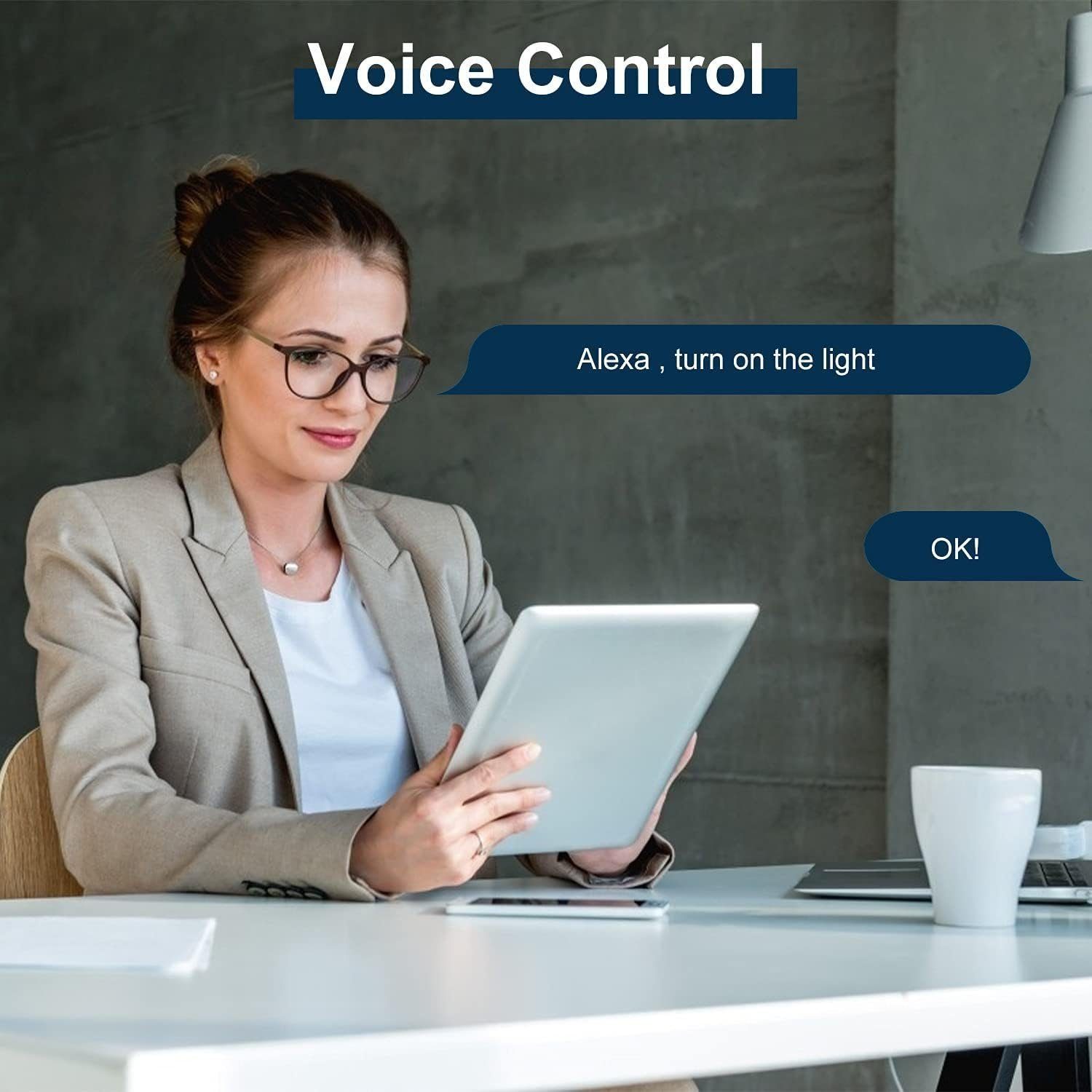 KESSMANN Lichtschalter Smart Home Touch Wifi 2-Weg Lichtschalter Wireless Schalter weiß Glas (Energiesparend, 1-St., smarthome Schalter ohne für Steckdose Alexaschalter Licht Lampe), kompatibel mit Alexa Google Assistant LED Wandschalter WLAN Timer f