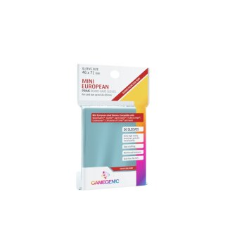 Gamegenic - Prime Mini European-Sized Sleeves 46 x 71 mm - Clear (50)