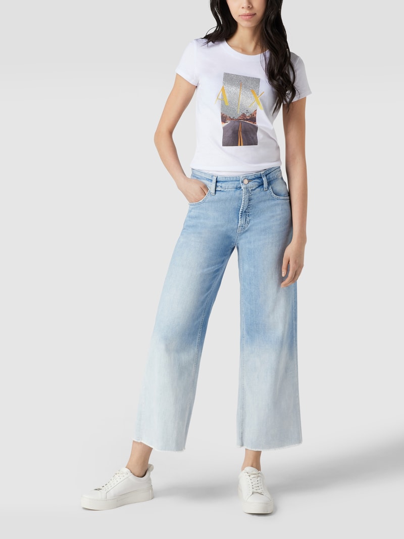 Mid Rise Culotte in hellblau