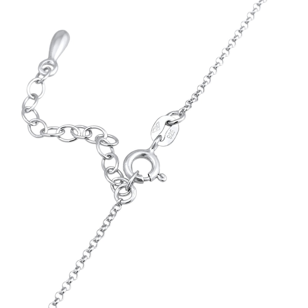 Elli Elli Collier Femmes Choker Solitaire Pendentif Basic avec Zirconia en argent ster collier
