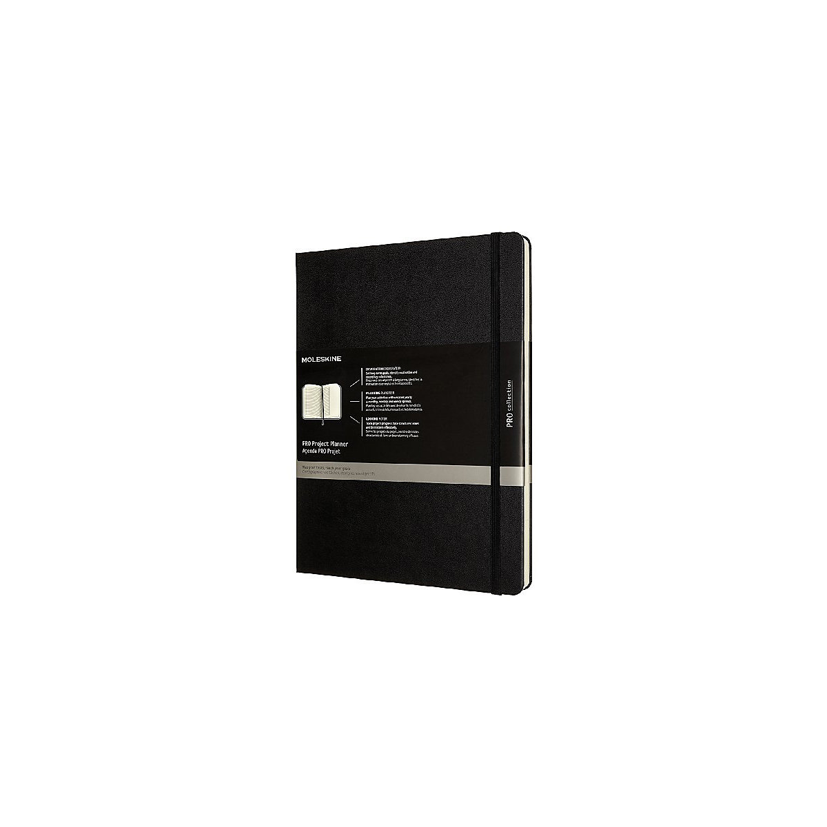 Moleskine Pro Projekt-Planer Extra Large, Schwarz