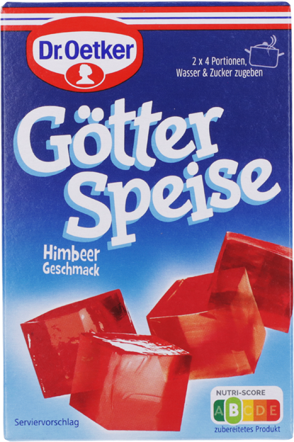 Dr. Oetker Götterspeise Himbeer Geschmack