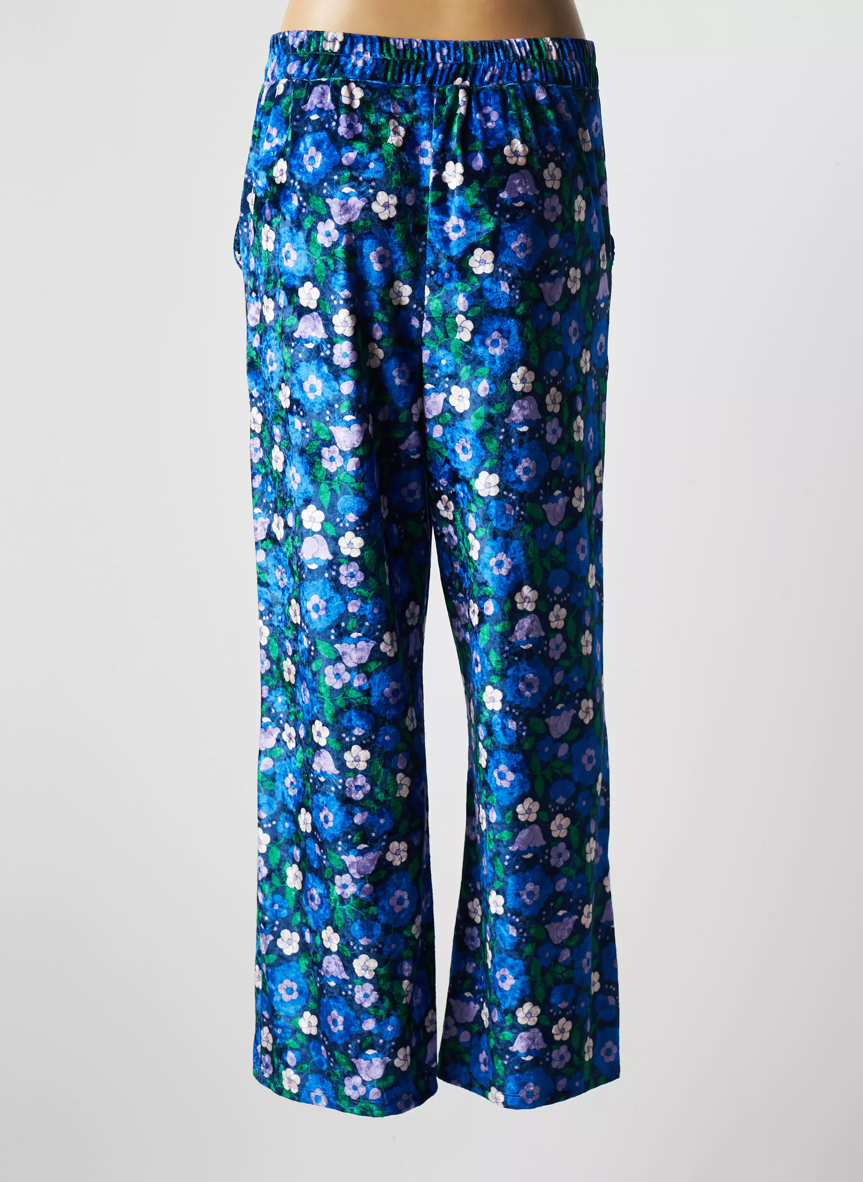 Bizance Pantalons Larges Femme couleur bleu
