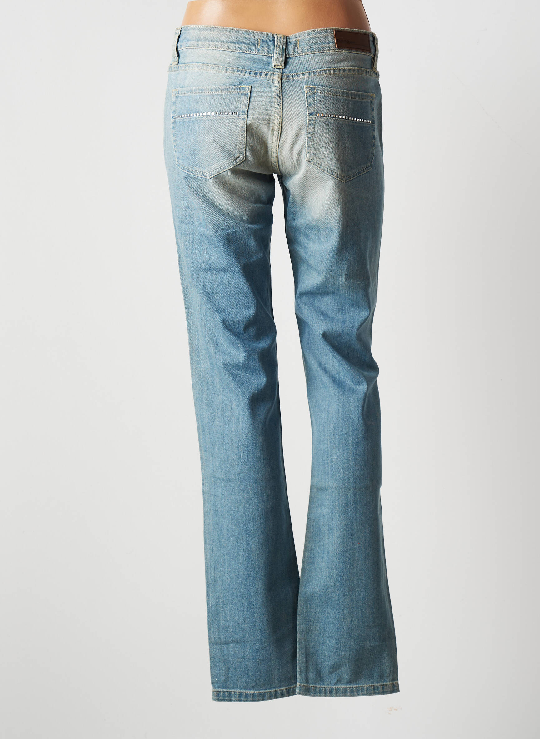 Denim Studio Jeans Coupe Droite Femme couleur bleu