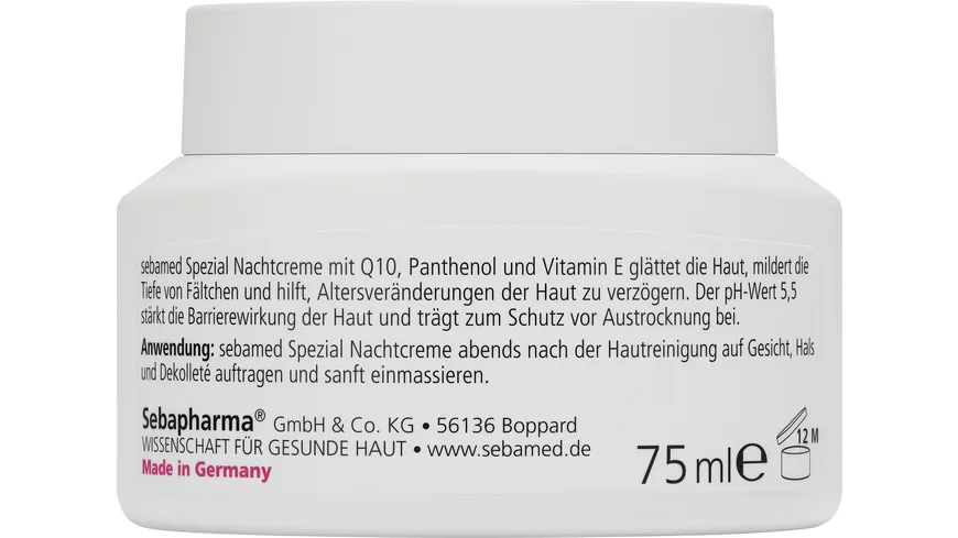 Sebamed Spezial Nachtcreme mit Q10 75 ml