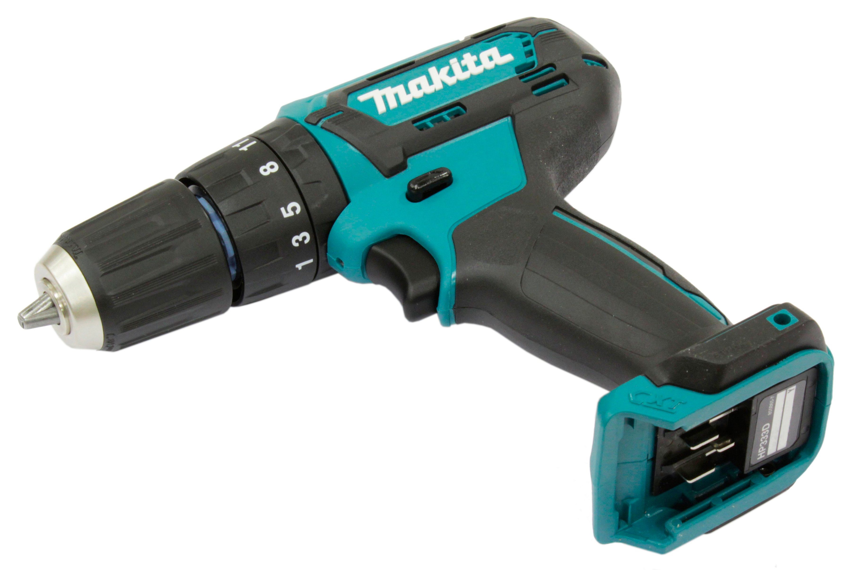 Makita Akku-Schlagbohrschrauber HP333DSAX1, max. 1700 U/min, mit 2 Akkus und Ladegerät