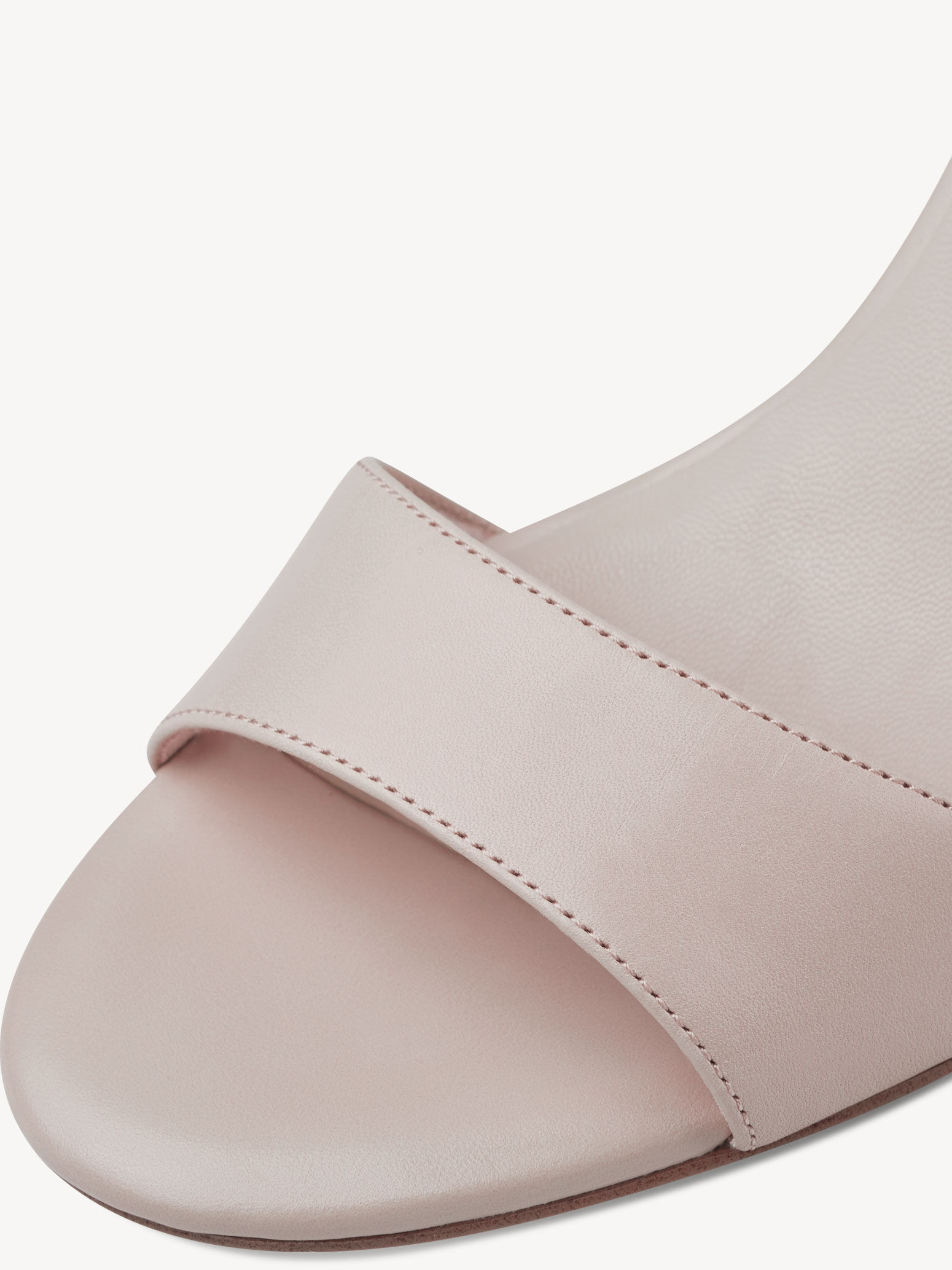 Sandale à talon en cuir - rose