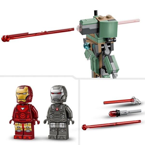 LEGO Marvel 76320 Iron Man ja sotakone vastaan Hammer-droonit